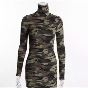 Camouflage fitted Mini Dress (New)
